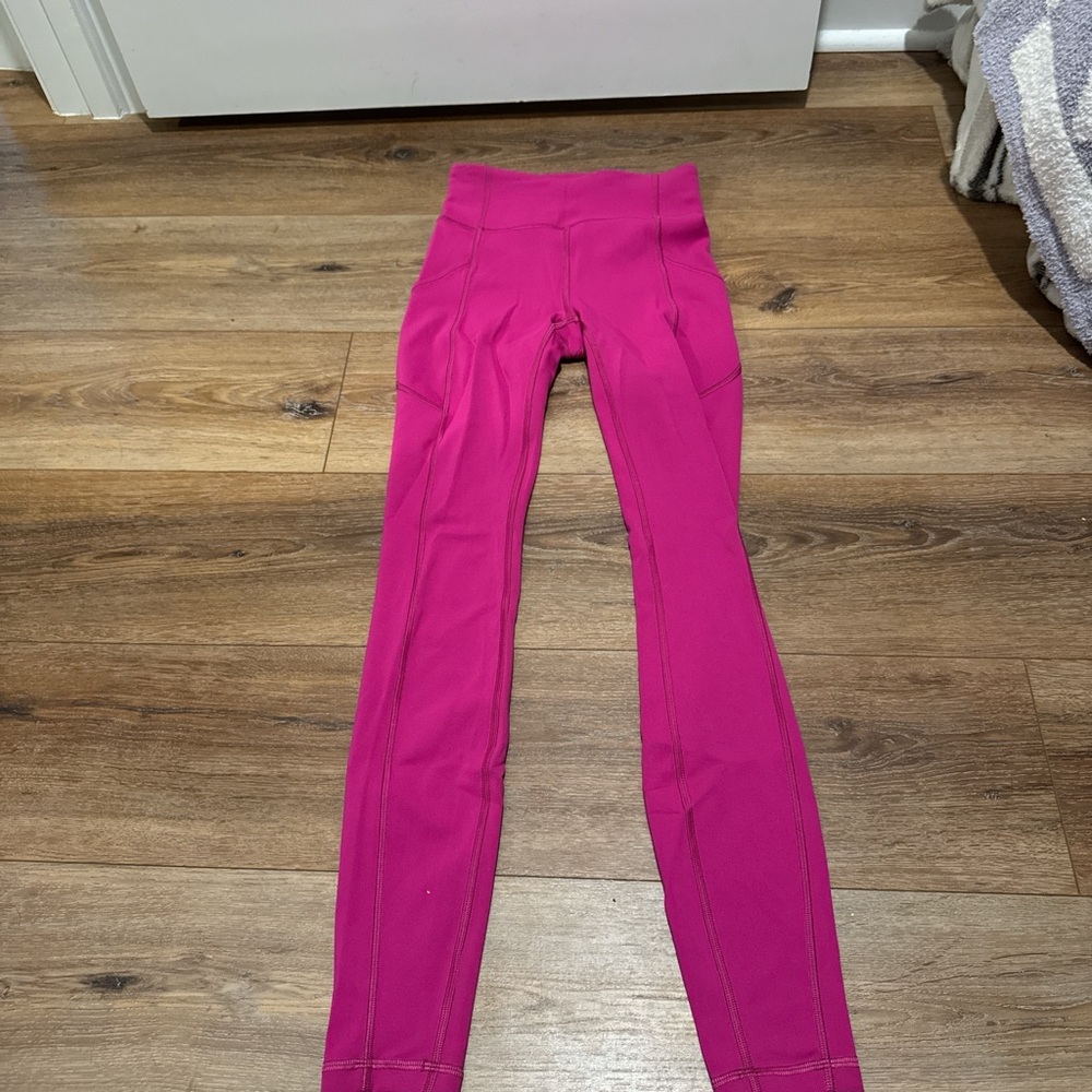 Magenta lulu leggings